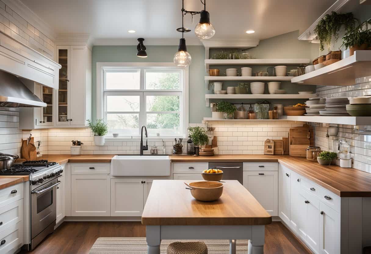 a well organized kitchen